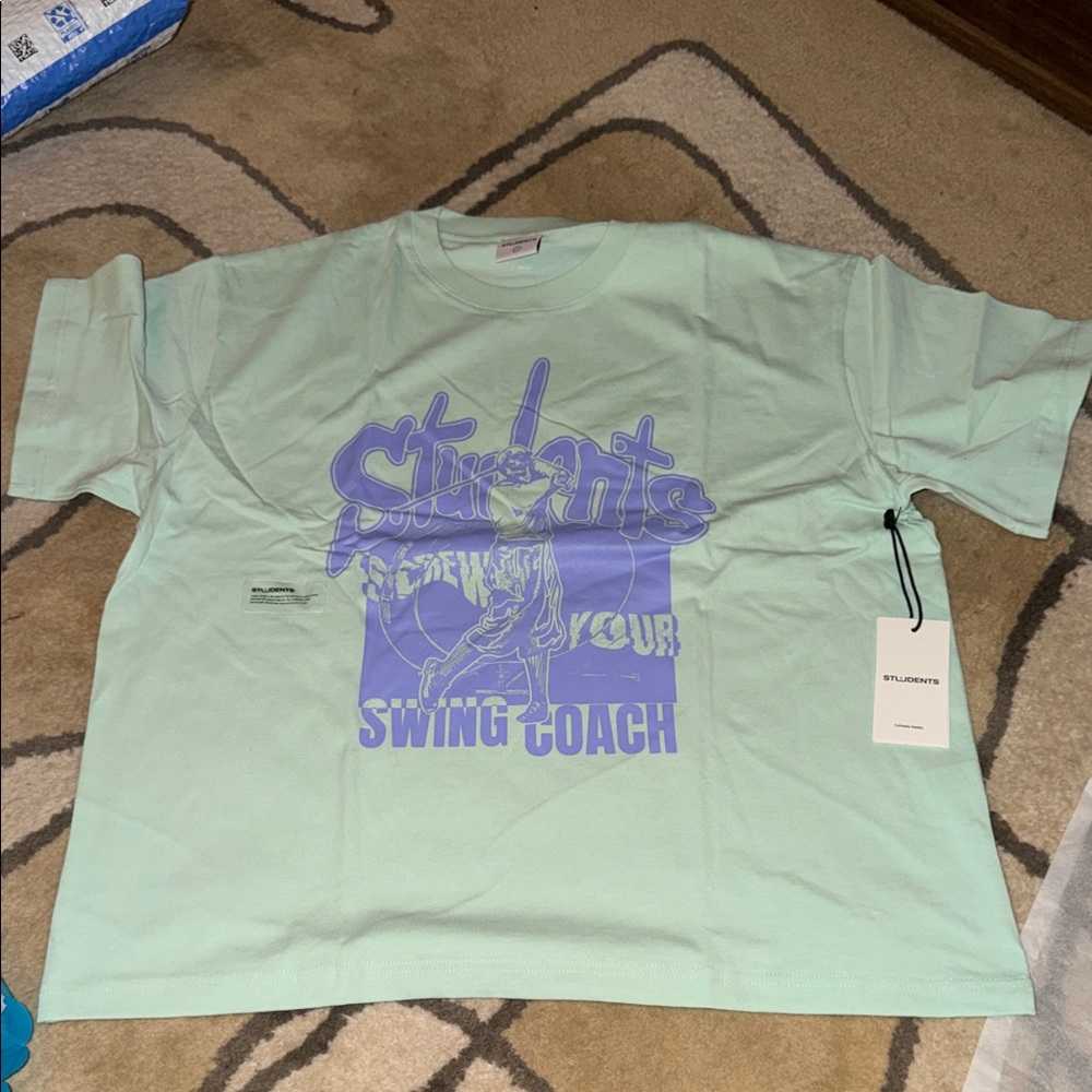 STUDENTS Mint Graphic Short Sleeve Tee